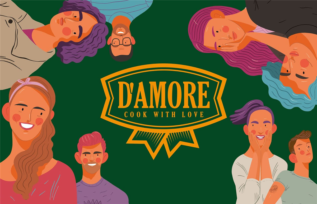 面條包裝創(chuàng)意圖片插畫營造氛圍(圖1)