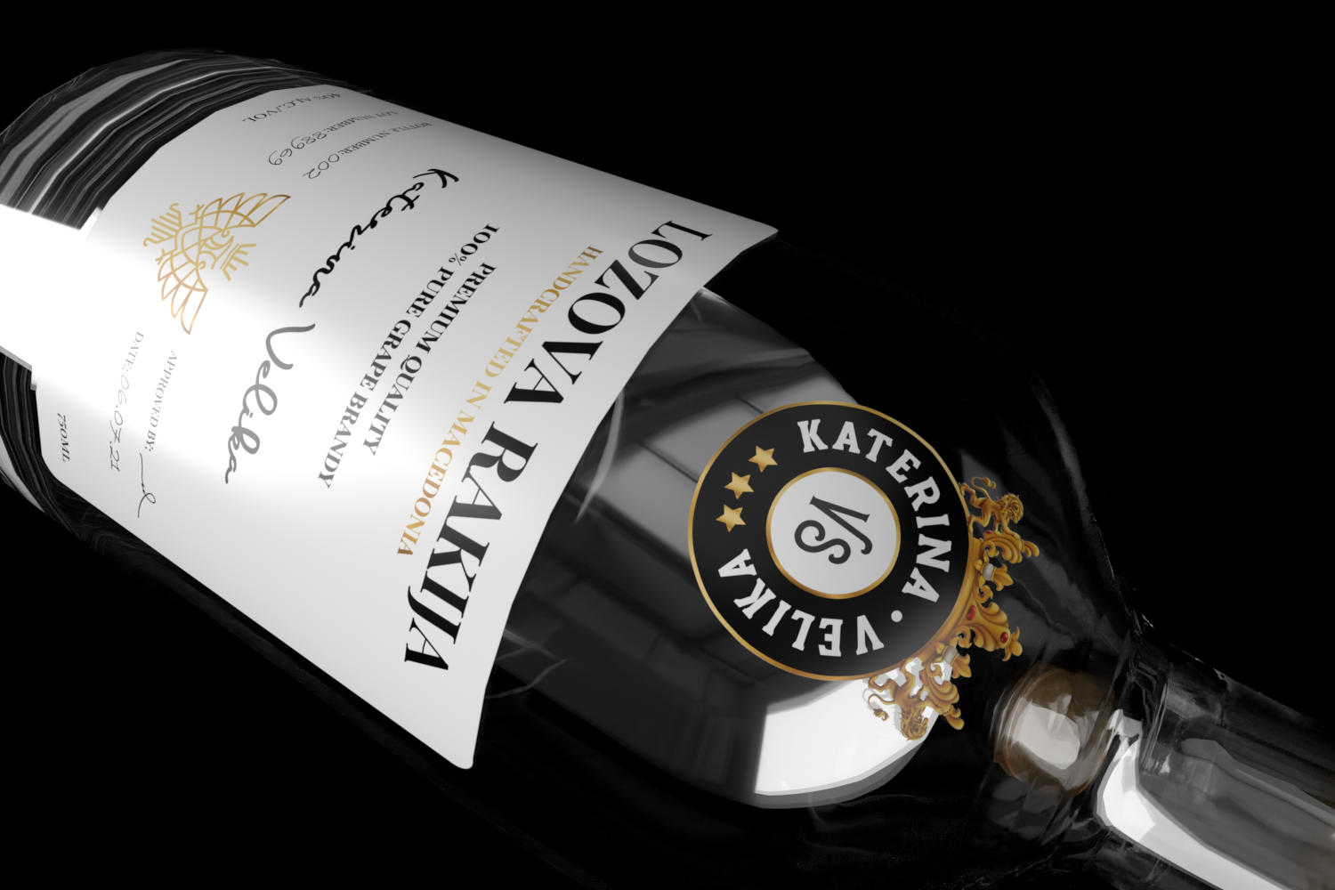 Katerina Velika rakija優(yōu)質(zhì)酒包裝這樣設(shè)計(圖5)