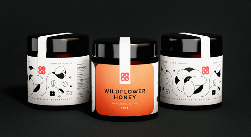 蜂蜜創(chuàng)意包裝設(shè)計作品欣賞(圖2)