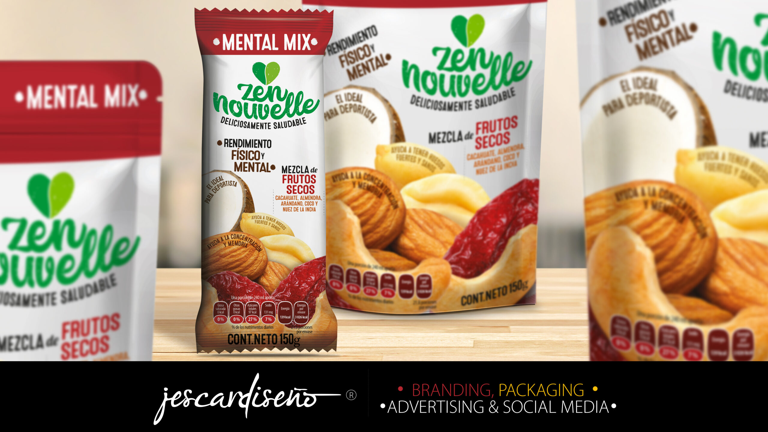 水果混合物零食袋包裝這樣設(shè)計很有吸引力(圖2)