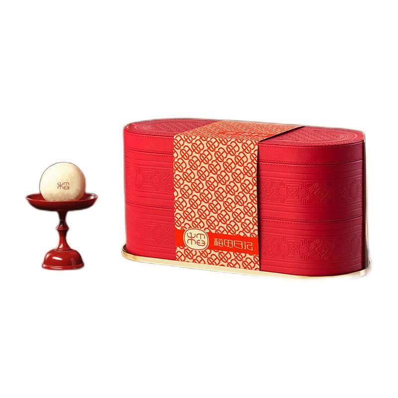 DXC 稻香村 稻田日記·春華 京式月餅禮盒 12餅4味 696g包裝禮盒產(chǎn)品包裝創(chuàng)意設(shè)計(jì)欣賞(圖1)