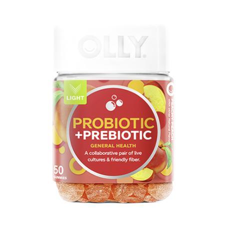 OLLY 益生菌軟糖 桃子味 50粒裝保健產(chǎn)品包裝創(chuàng)意設(shè)計欣賞(圖1)