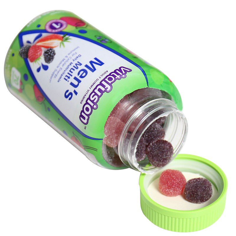 vitafusion 男士復(fù)合維生素軟糖 70粒保健產(chǎn)品包裝創(chuàng)意設(shè)計(jì)欣賞(圖2)