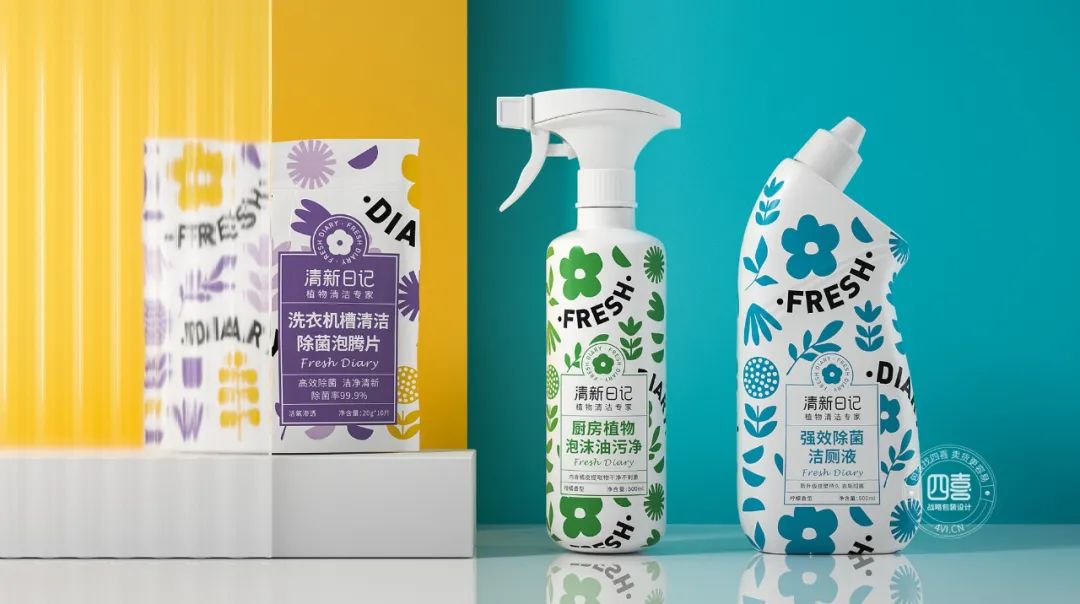 線上線下大不同，“清新日記”用品牌識(shí)別包裝開(kāi)創(chuàng)電商新品類品牌(圖3)