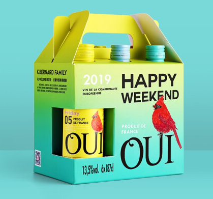 干紅葡萄酒手提禮盒包裝設(shè)計作品欣賞(圖1)