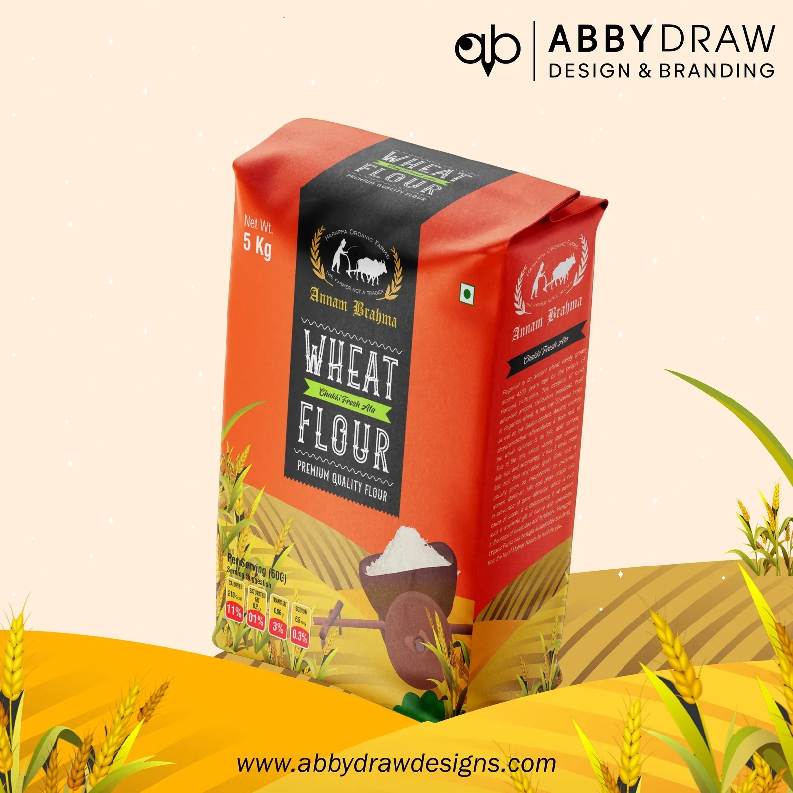 有機小麥粉包裝盒設計作品欣賞(圖1) 有機小麥粉包裝盒設計作品欣賞(圖1)