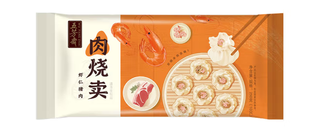 蝦仁豬肉燒麥包裝袋設(shè)計(jì)欣賞(圖1) 蝦仁豬肉燒麥包裝袋設(shè)計(jì)欣賞(圖1)