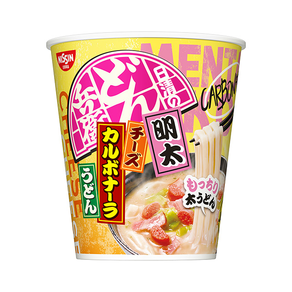 日清的烏冬面明太奶酪培根蛋面包裝設(shè)計(jì)欣賞(圖1)