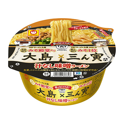 小丸大島×三寅無(wú)汁味增拉面東洋水產(chǎn)面類包裝設(shè)計(jì)(圖1)