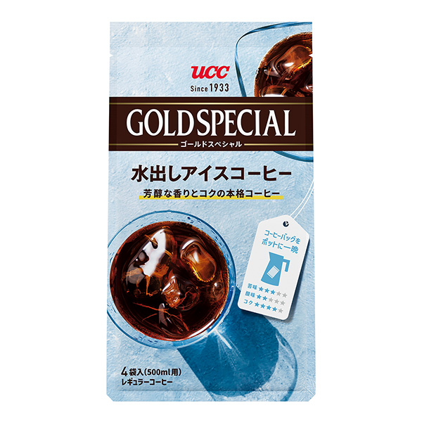  UCC黃金特別計劃咖啡包出水冰咖啡包裝設(shè)計欣賞(圖1)