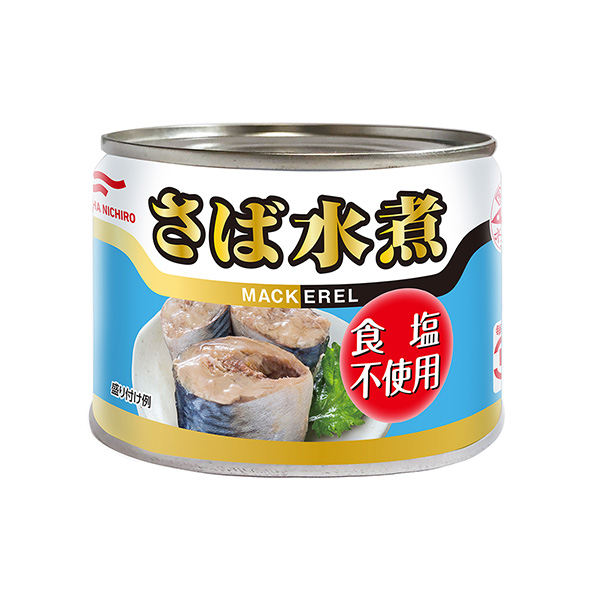 鯖魚水煮不使用食鹽包裝設計欣賞(圖1)