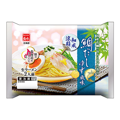 和風(fēng)涼面鯛魚湯汁風(fēng)味菊水面類包裝設(shè)計(jì)(圖1)