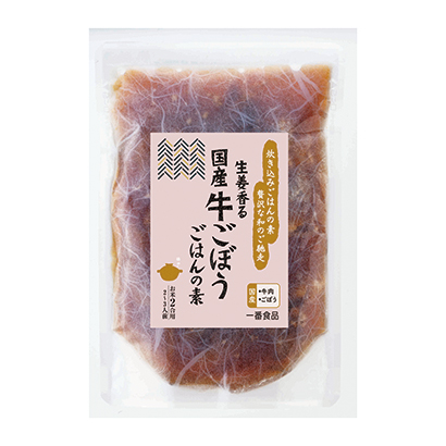 生姜香味國產(chǎn)牛蒡子米飯之素第一烹飪品包裝設(shè)計(圖1)