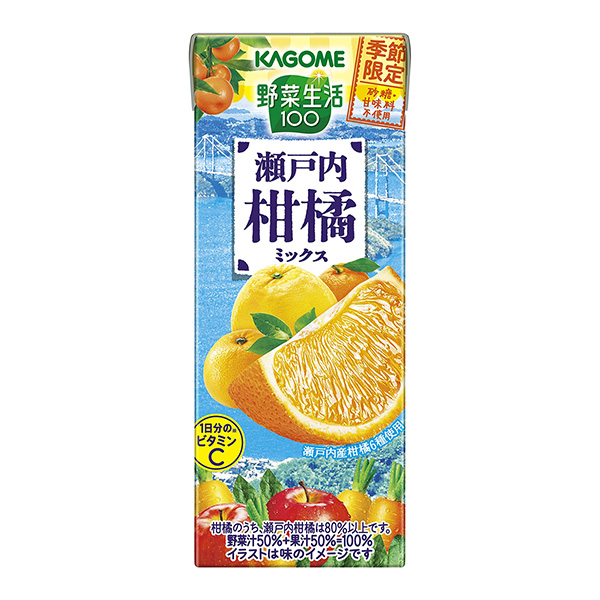 蔬菜生活100 瀨戶內(nèi)柑橘混合料包裝設(shè)計(jì)欣賞(圖1) 蔬菜生活100 瀨戶內(nèi)柑橘混合料包裝設(shè)計(jì)欣賞(圖1)