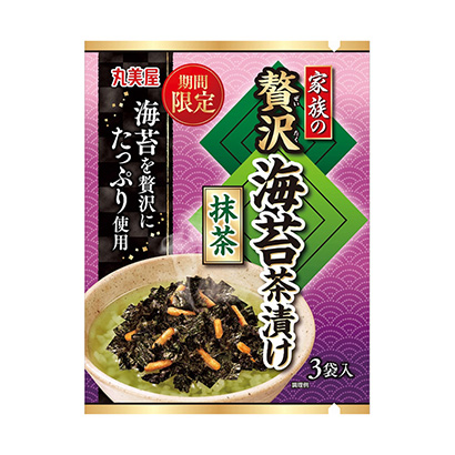 限時家族的奢侈海苔茶泡飯抹茶丸美屋食品工業(yè)烹飪品包裝設(shè)計(圖1)