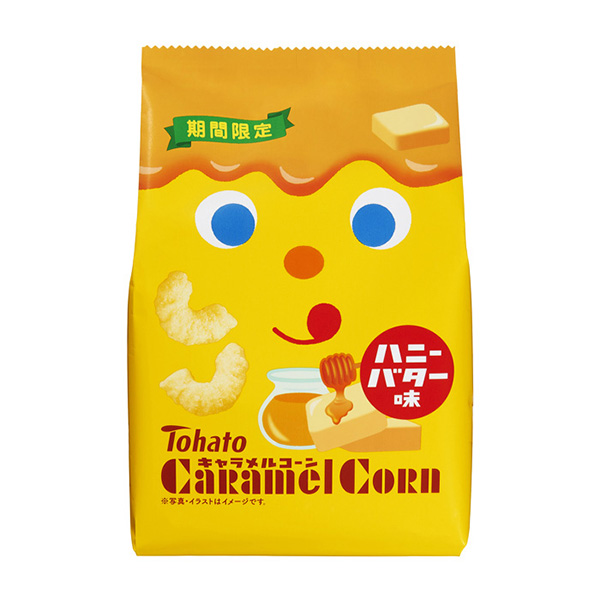 焦糖玉米黃油味東鴿點心包裝設計(圖1)